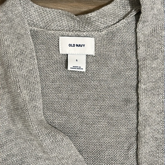 Old Navy light gray longline cardigan size small NWOT - Picture 2 of 4